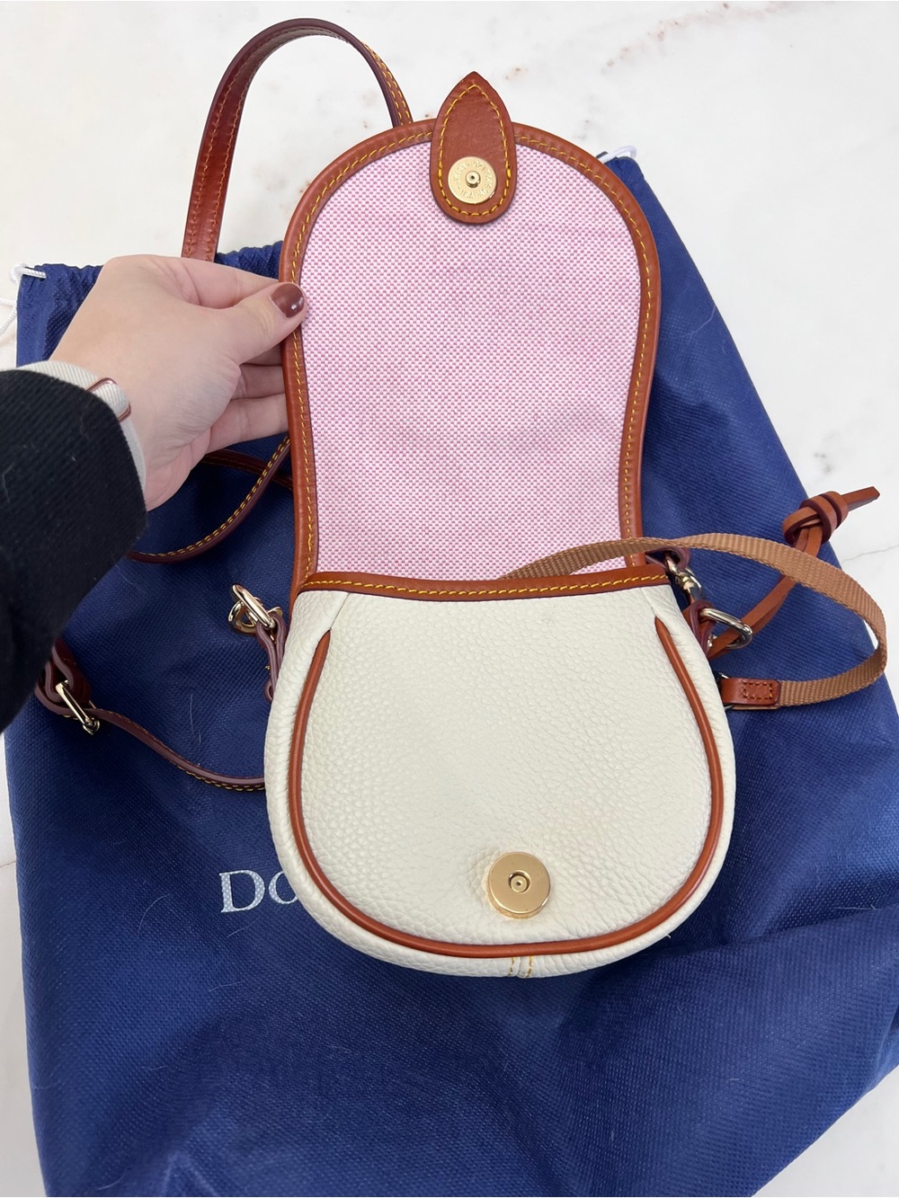 All Weather Leather 2 Duck Bag in White - Picture 3 of 11